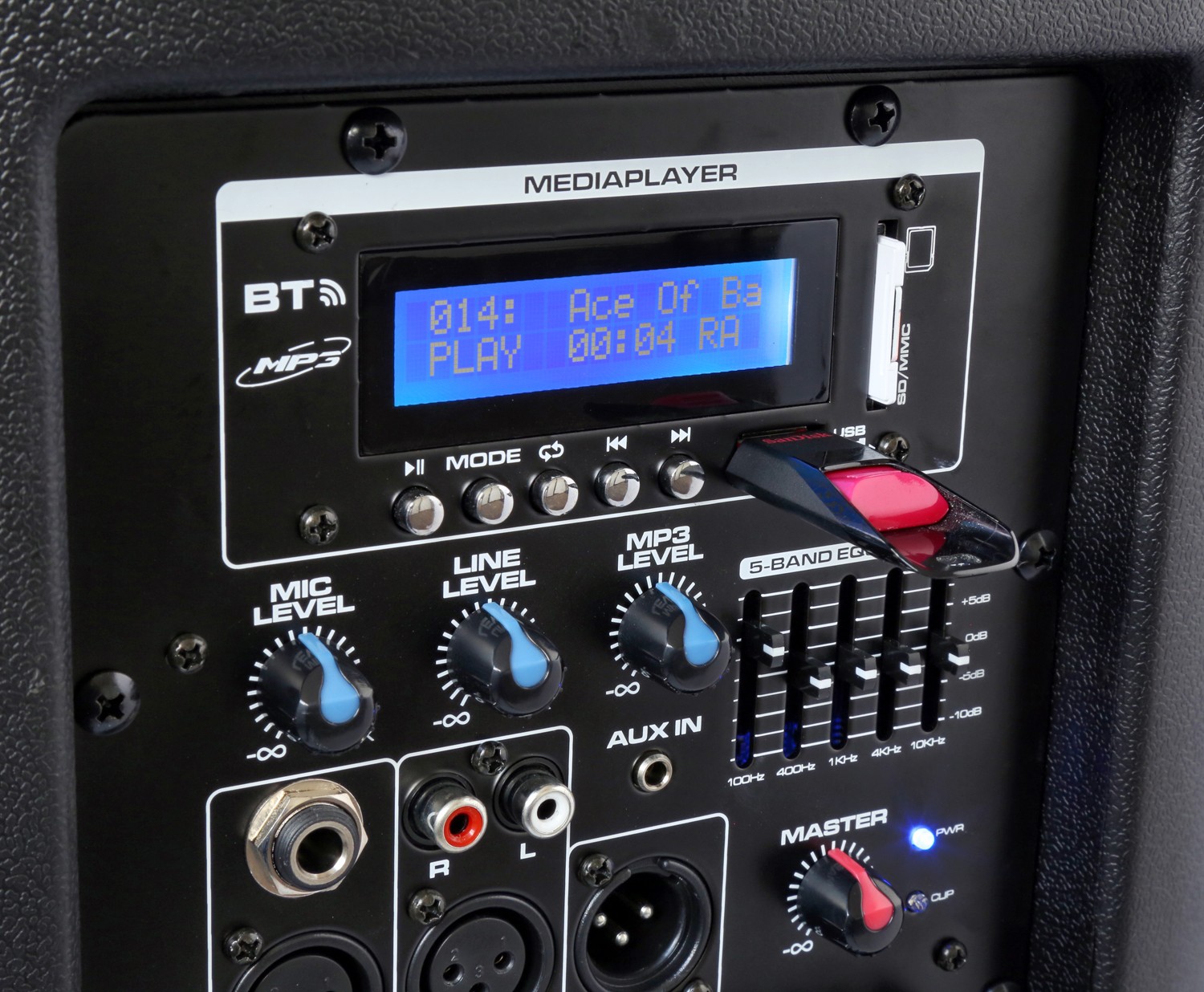 Diffusore portatile da 1000W 2x 10" con 2 radiocomandi UHF mod. SPX-PA9210
