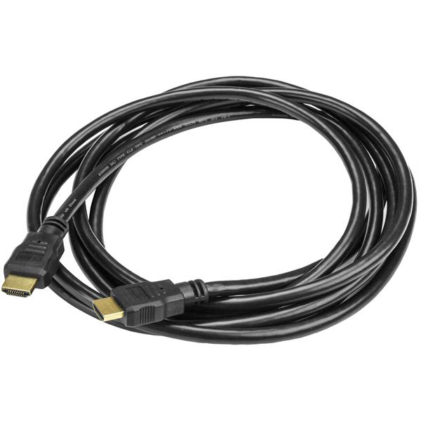 Startech.com HDMM3M Cavo Monitor HDMI da 3m - Cavo HDMI 4K ad Alta Velocità con Ethernet -Cavo Video HDMI1.4 UHD 4K 30Hz - Cavo Video per Monitor/Proiettori/TV e Display HDMI Ultra HD - Nero - M/M (HDMM1)