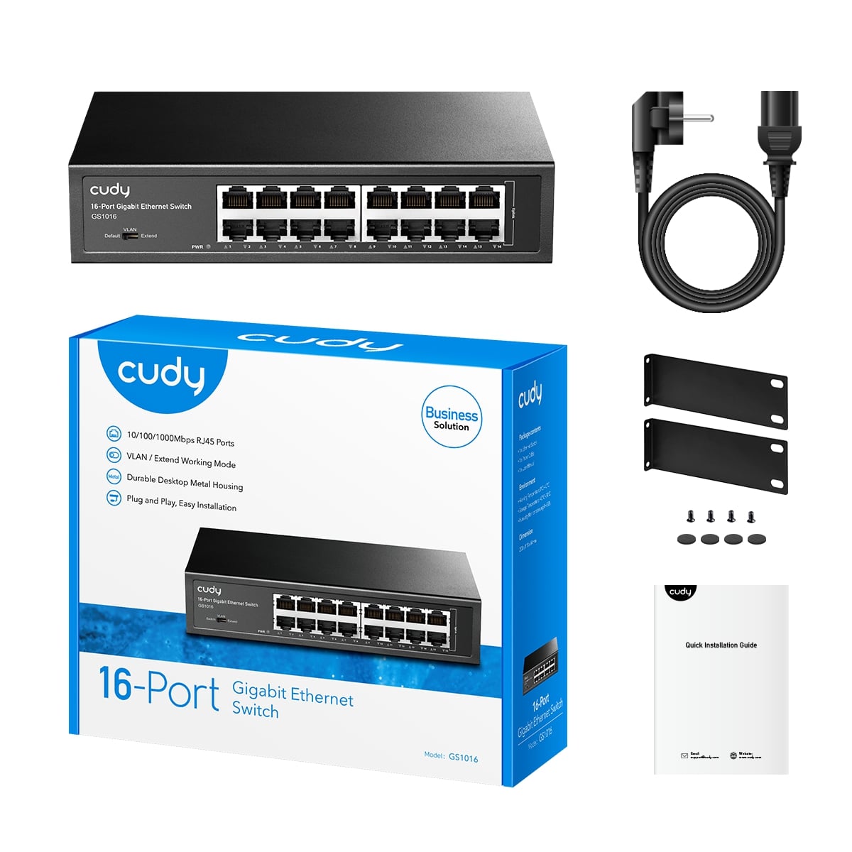 GS1016 - 16-Port Gigabit Metal Switch