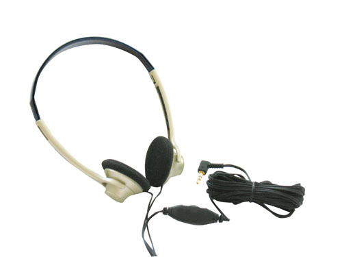 TV-733 -Cuffie cablate per TV con regolazione del volume, lunghezza cavo  4,5mt., colore oro, confezione blister