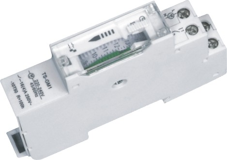 MKTI-1014 - Timer meccanico giornaliero industriale su guida DIN a 1 modulo