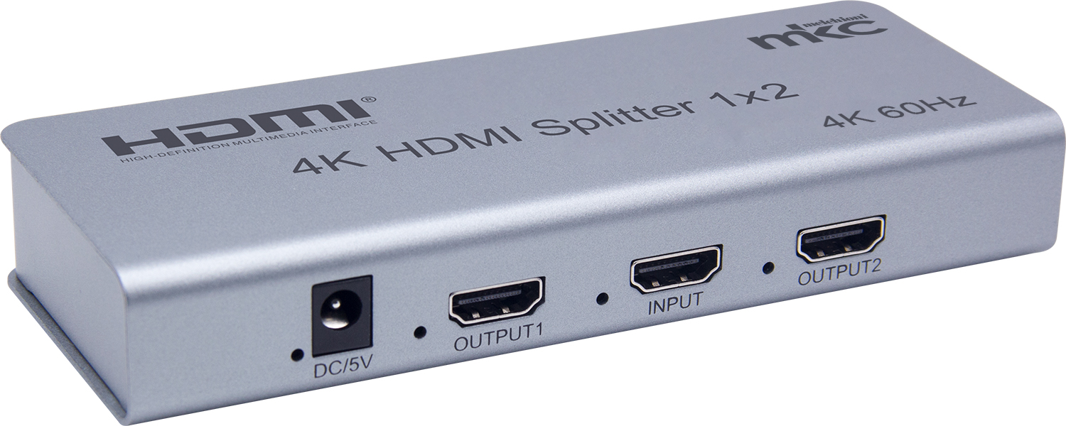 Divisore HDMI 4K 60Hz V2.0 EDID 1IN x 2OUT mod. MK-911-2plus