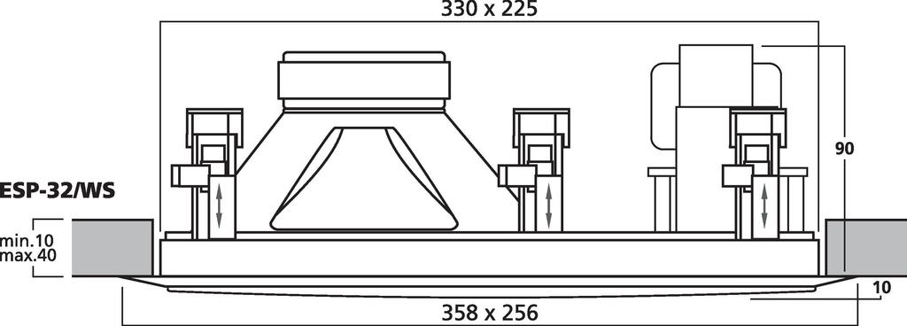 ESP-32/WS - Altoparlante da parete PA