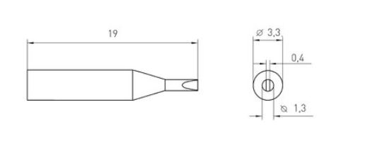 RT Micro Punte saldante, Ø 1,3 x 0,4 mm T0054461699N - Weller