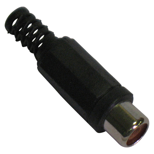Presa rca volante nera con guidacavo CT2006 JACK BLACK