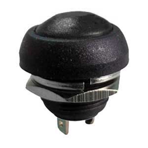 Pulsante N.A. Rotondo d.18mm Nero NAP/33N-C