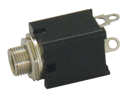 PRESA 6,4MM MONO PLAST. DA PANNELLO 1 INTERR.
