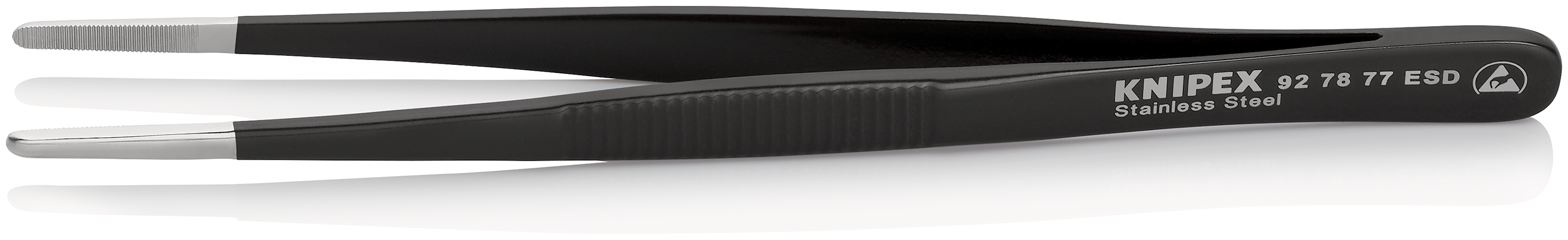 Pinzetta universale ESD acciaio inox 92 78 77 ESD, isolamento a 1000V