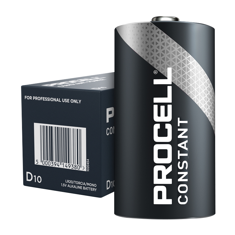 Duracell Procell Costant Torcia (D) in scatola da 10