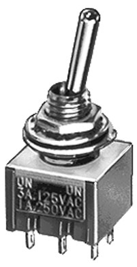 Interruttore miniatura a leva unip. on-off 3a-125v MS-550 K SWITCH Miyama