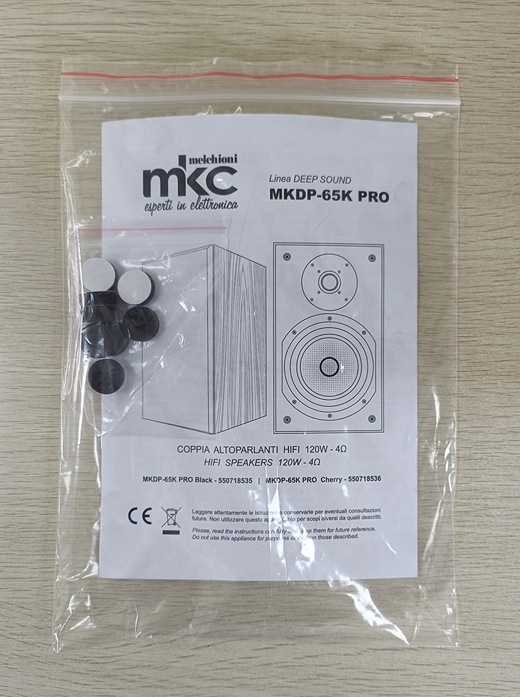 Diffusori coppia passivi  2 vie 120W 6.5"  4Ohm neri MKDP-65K PRO Black