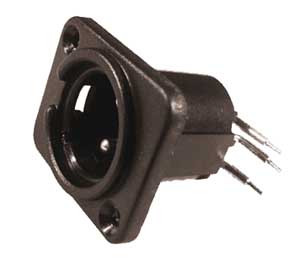 Spina Microfonica 3 Posizioni Da Circuito Stampato 90 Plast SP/906-C