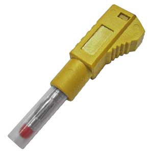 Spina Banana Professionale Di Sicurezza Ø4mm Giallo BA/480G-I