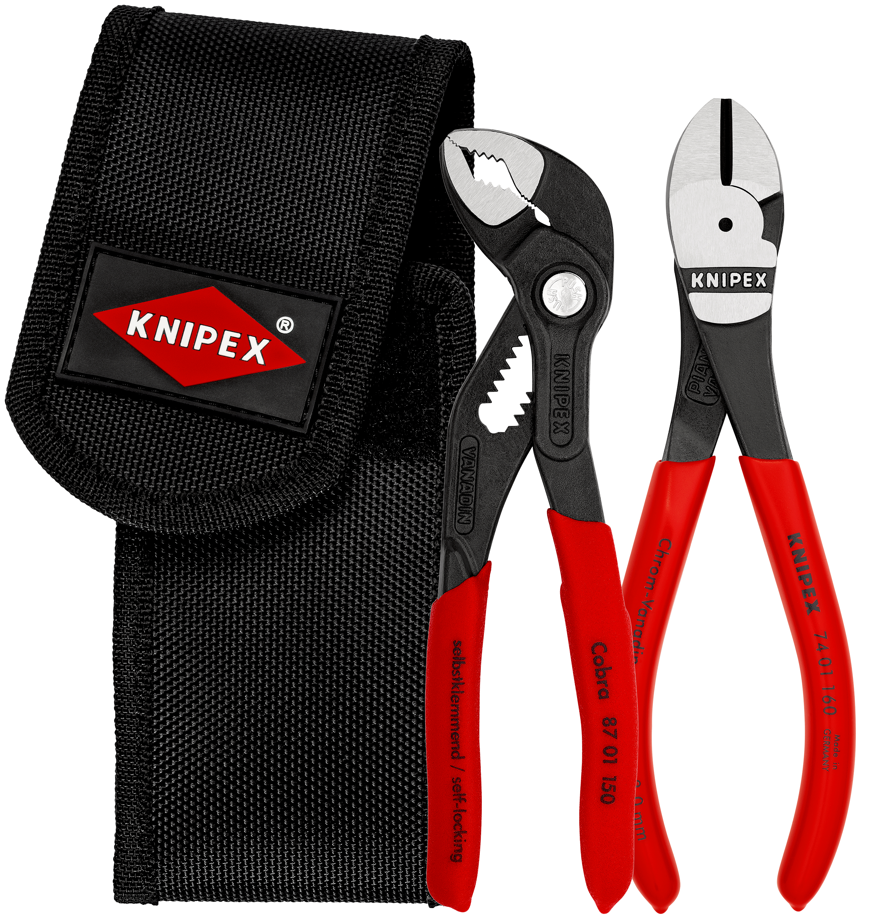 KNIPEX-Mini in astuccio di nylon 2 pezzi 00 20 72 V02