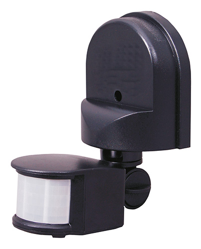 SENSORE LX16C NERO PIR PARETE INFRAR 180° 12MT LX16C NERO