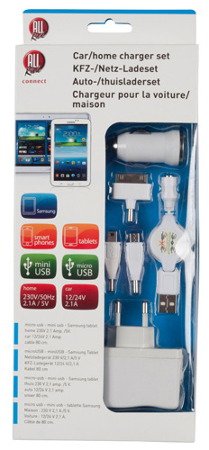 Set caricabatterie auto-casa+micro-miniusb+samsung 79769