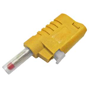 Spina Banana Professionale Di Sicurezza Ø4mm Giallo BA/444G-I