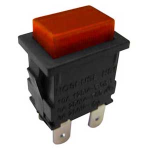 Interruttore A Pulsante Rosso On INT/3041H-C