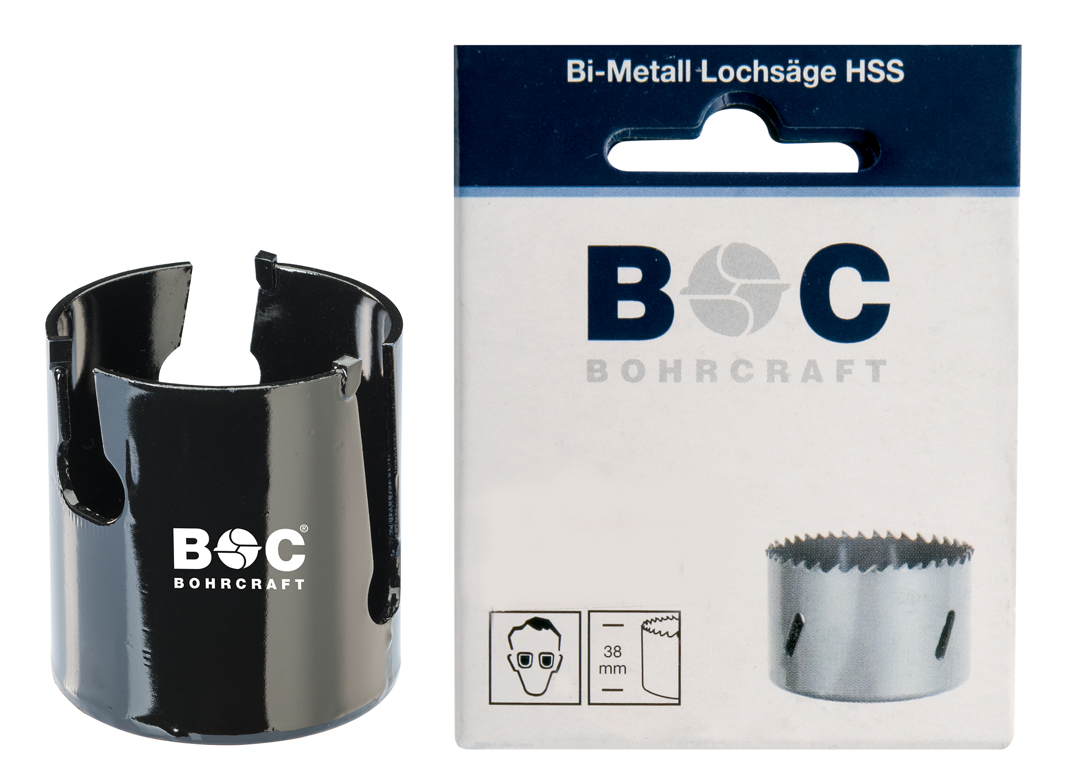 BOHRCRAFT 19300900038 Sega a tazza con inserti in MD ø 38 mm, conf. 1 pz
