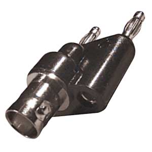 Adattatore Presa BNC-2 Spina Banana Ø4mm GE80066T-C