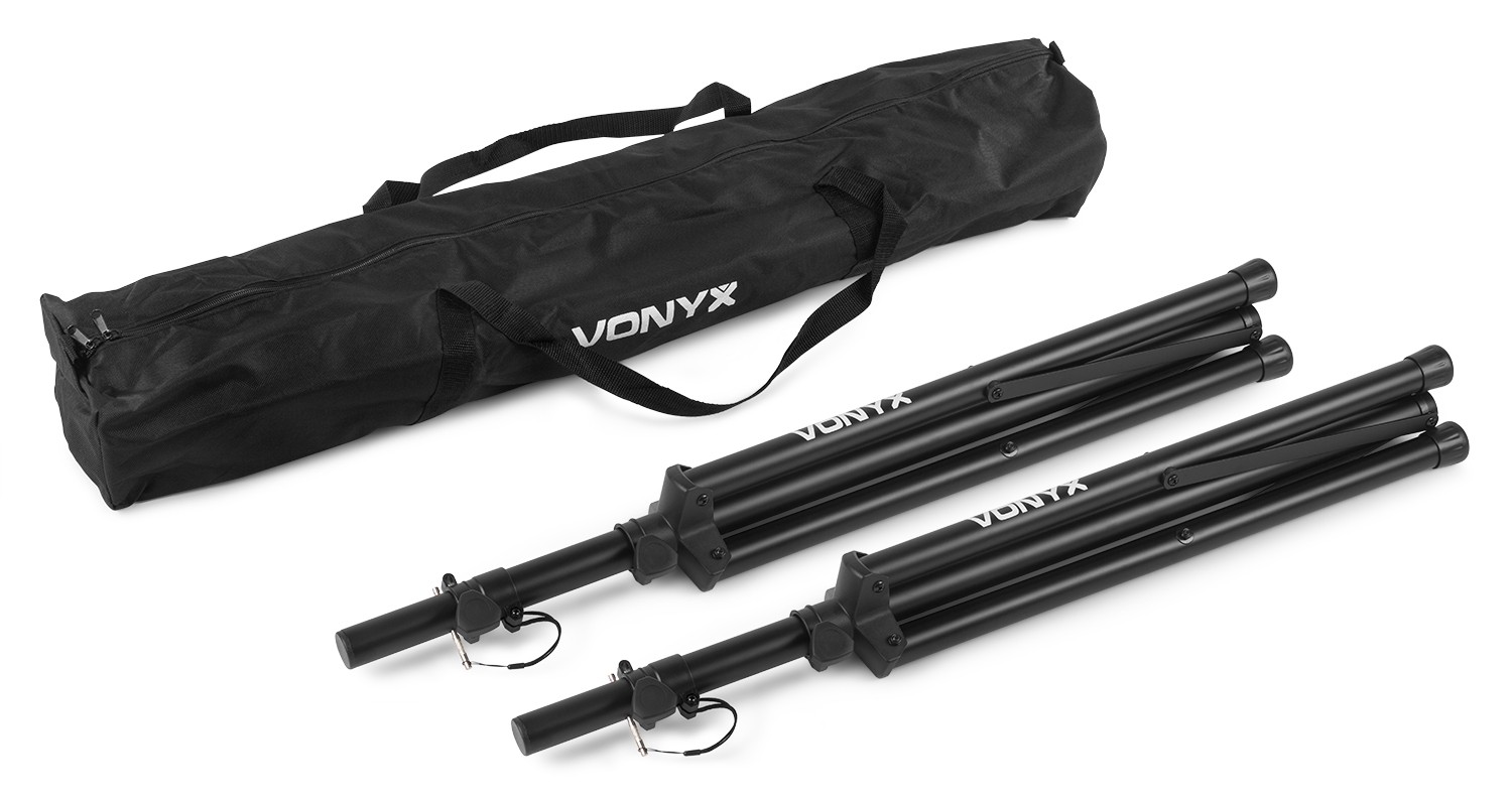Kit Supporti treppiede per diffusori : 2 supporti + borsa, Mod. LS01K