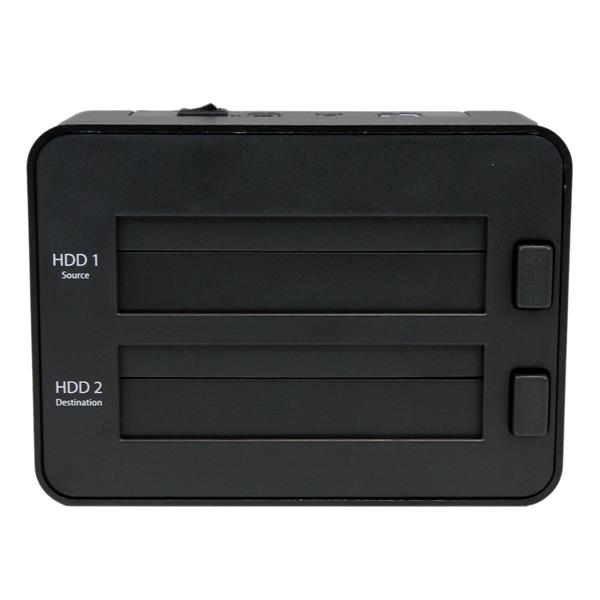 Startech.com SATDOCK2REU3 Docking Station per Hard Disk a 2 Slot - Duplicatore ed Eraser USB 3.0 per SSD/HDD SATA, Clonatore ed Eraser Standalone di Hard Drive con Carica dall'Alto (SATDOCK2REU3)