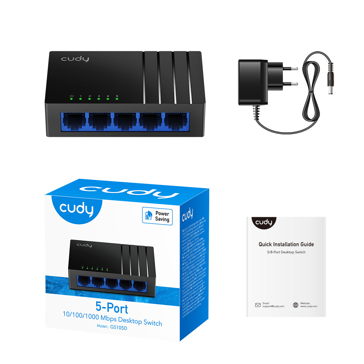 GS105D - 5-Port Gigabit Desktop  Switch