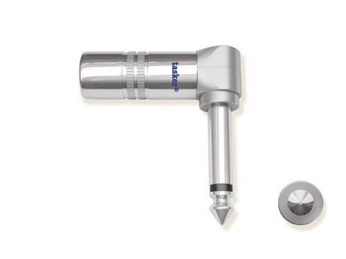 Spina jack mono 90° metallo Tasker SPM90