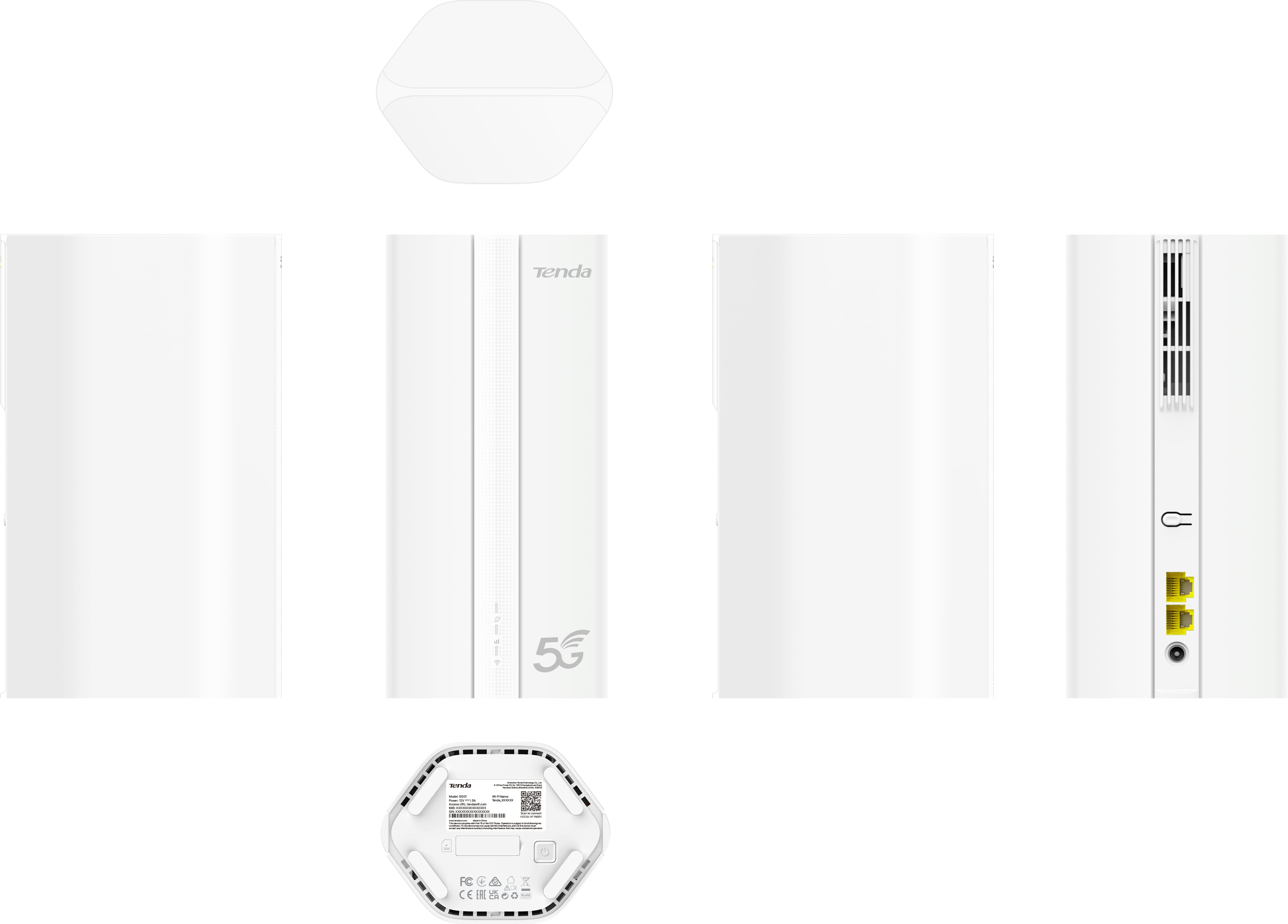 5G01 - Router 5G Wi-Fi 6 (AX1500) Dual-band, 2*GE