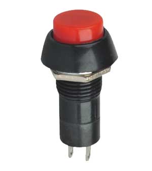 Pulsante N.O. 3A-125Vac Rosso NAP/11R
