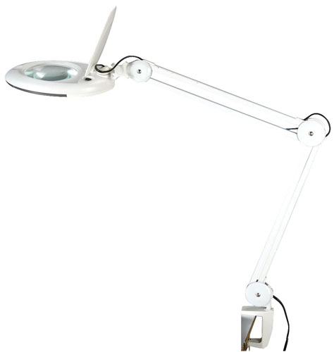 Lampada 80 LED da lavoro a pantografo con lente 5 diottrie ZD-140A MKC