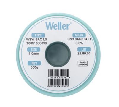 WSW SAC L0 Filo saldante, Ø 1,0 mm, 500 gr T0051386899 - Weller