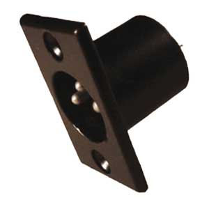 Spina Da Pannello Microfonica 3 Poli Nero SP/892N-C