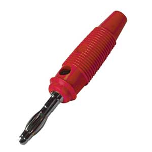 Spina Banana Professionale Ø4mm Foro Lat.Rosso BAPRO/433RX-C