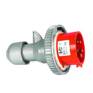 Spina Elettrica Industriale 3P+Neutro+Terra Ip67 16A 400V Rosso SP/VB152-I