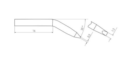 RT Micro Punte saldante, Ø 1,3 x 0,5 mm T0054460373N - Weller