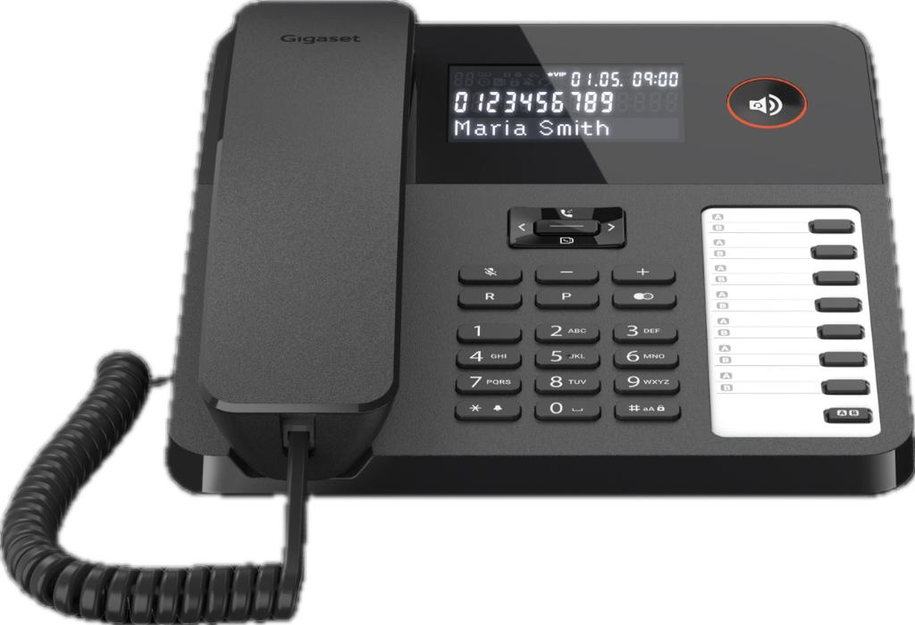 Il telefono da tavolo e da parete con filo Gigaset DESK 600
