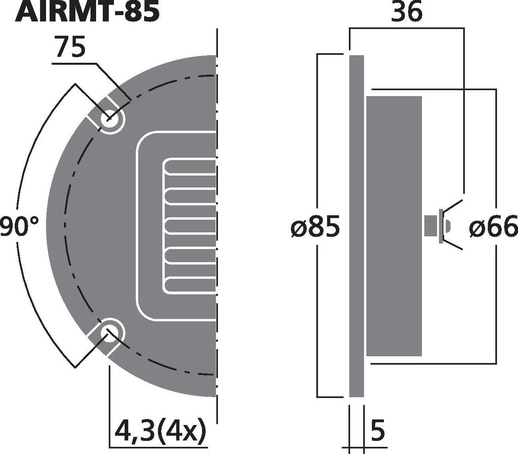 AIRMT-85 - Tweeter a nastro HiFi