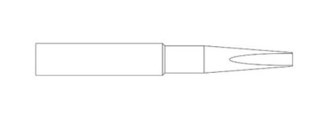 Punta saldante, punta a cacciavite 3,2 x 0,8 mm T0054486699 - Weller