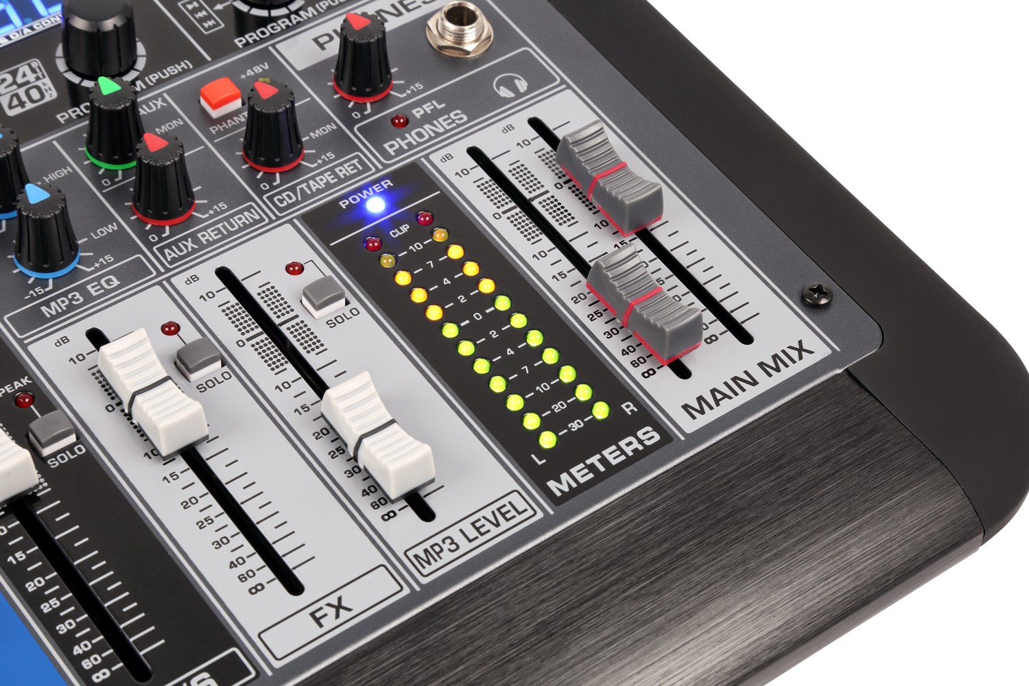 , mixer 12 canali funzione eco, dsp. ingresso usb mp3 e ricevitore bluetooth