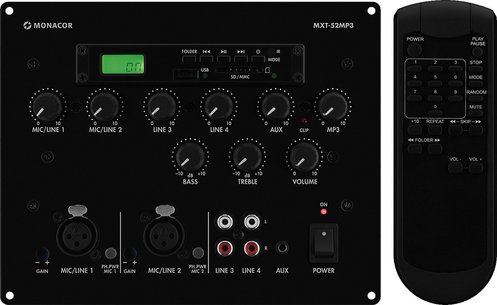 MXT-52MP3 - Mixer da incasso