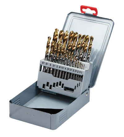 Set di punte Jobber, 1mm-13mm puntale dorato ricoperto TiN