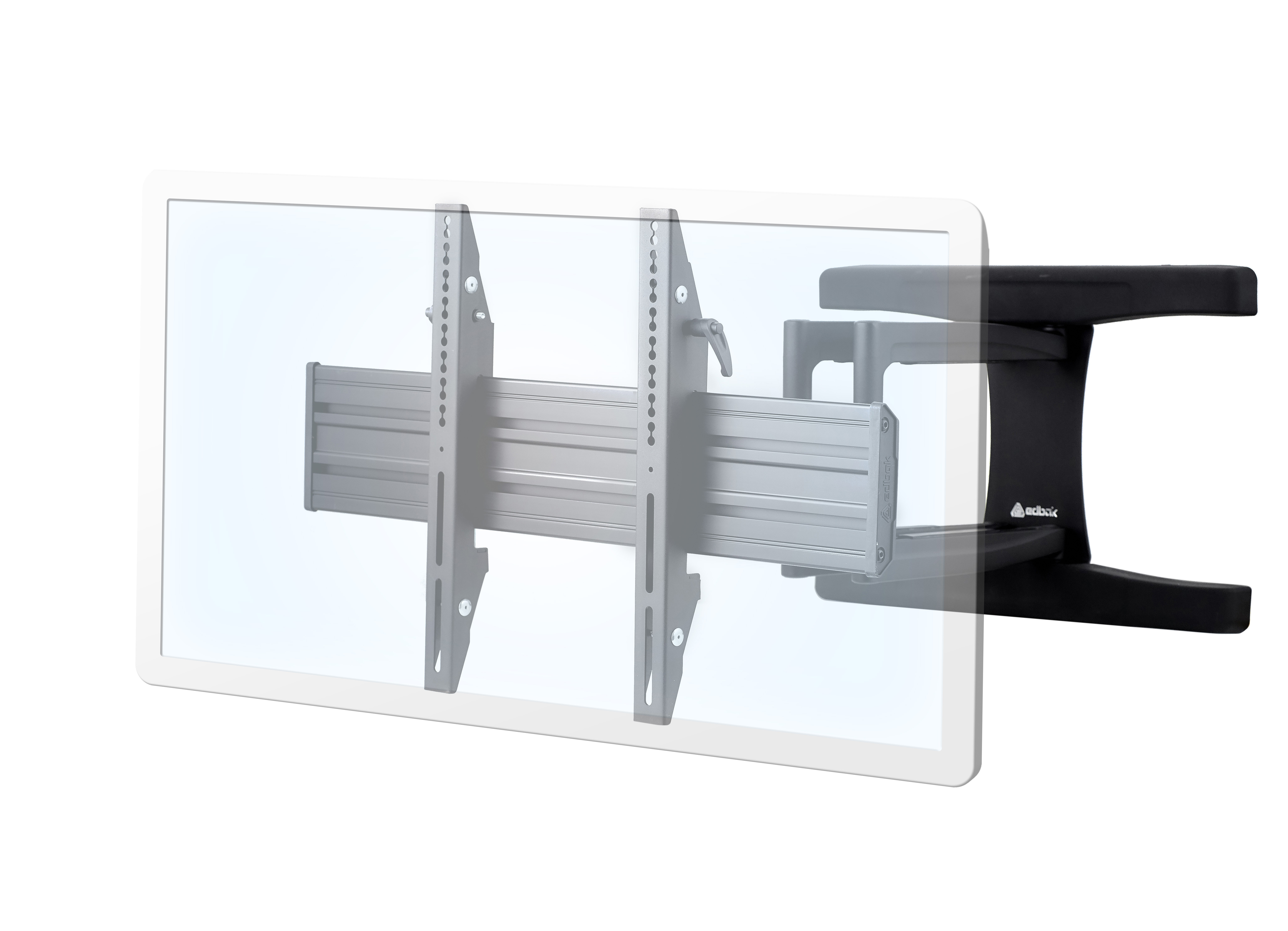VSM654 - Supporto a parete con doppio braccio orientabile per schermi da 65-86".