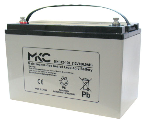 Batteria al piombo ricaricabile 12V 100Ah ciclica terminale t11 MKC