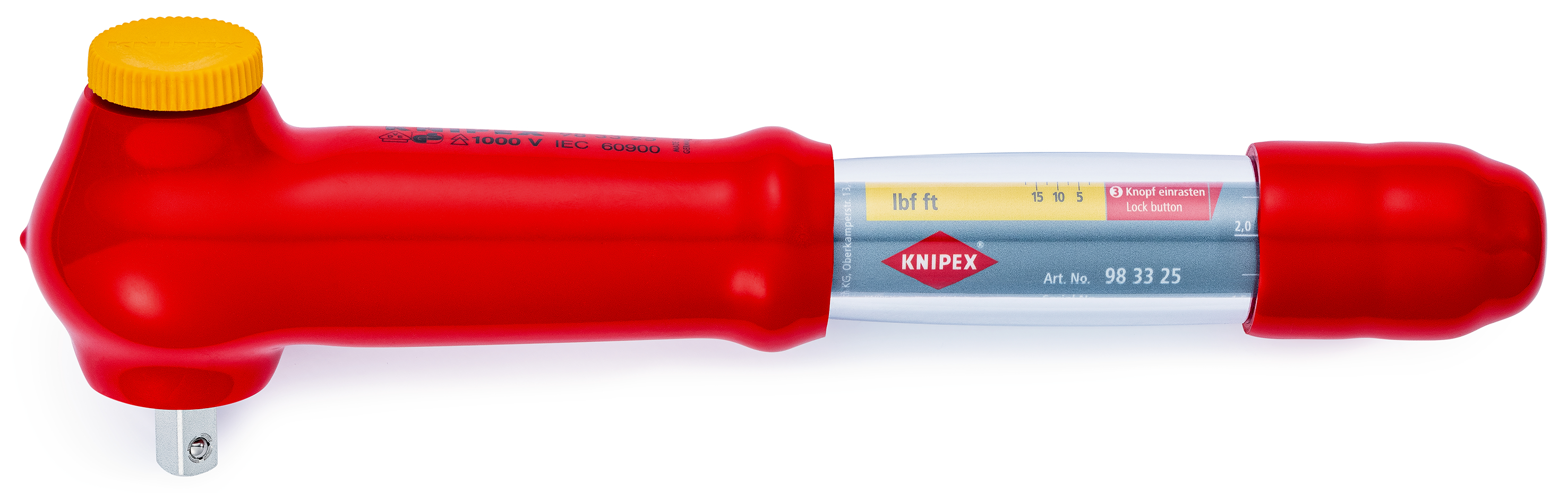 Chiave dinamometrica 98 33 25, isolamento a 1000V