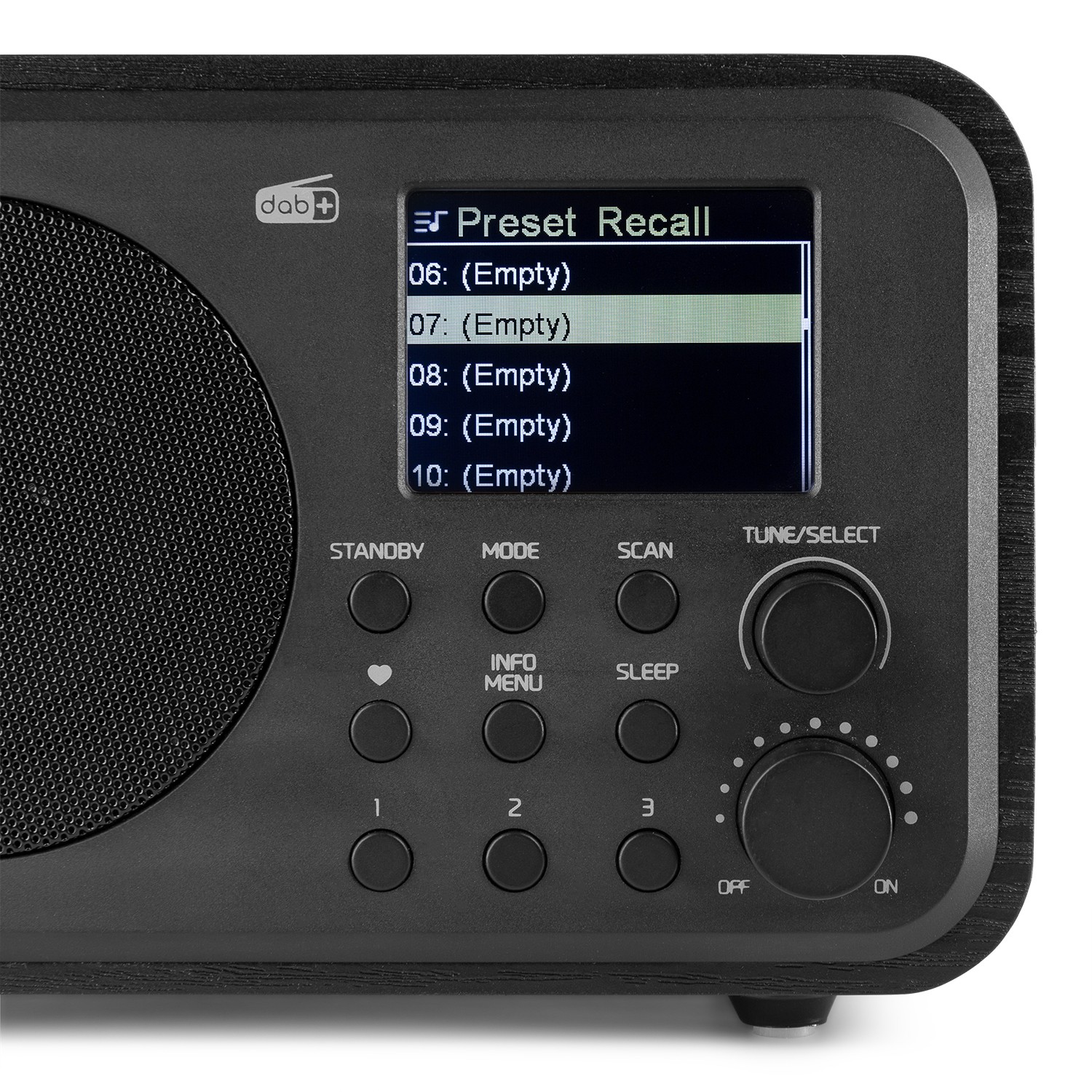 Milano, Radio DAB+/FM con batteria ricaricabile, BT e display, colore nero