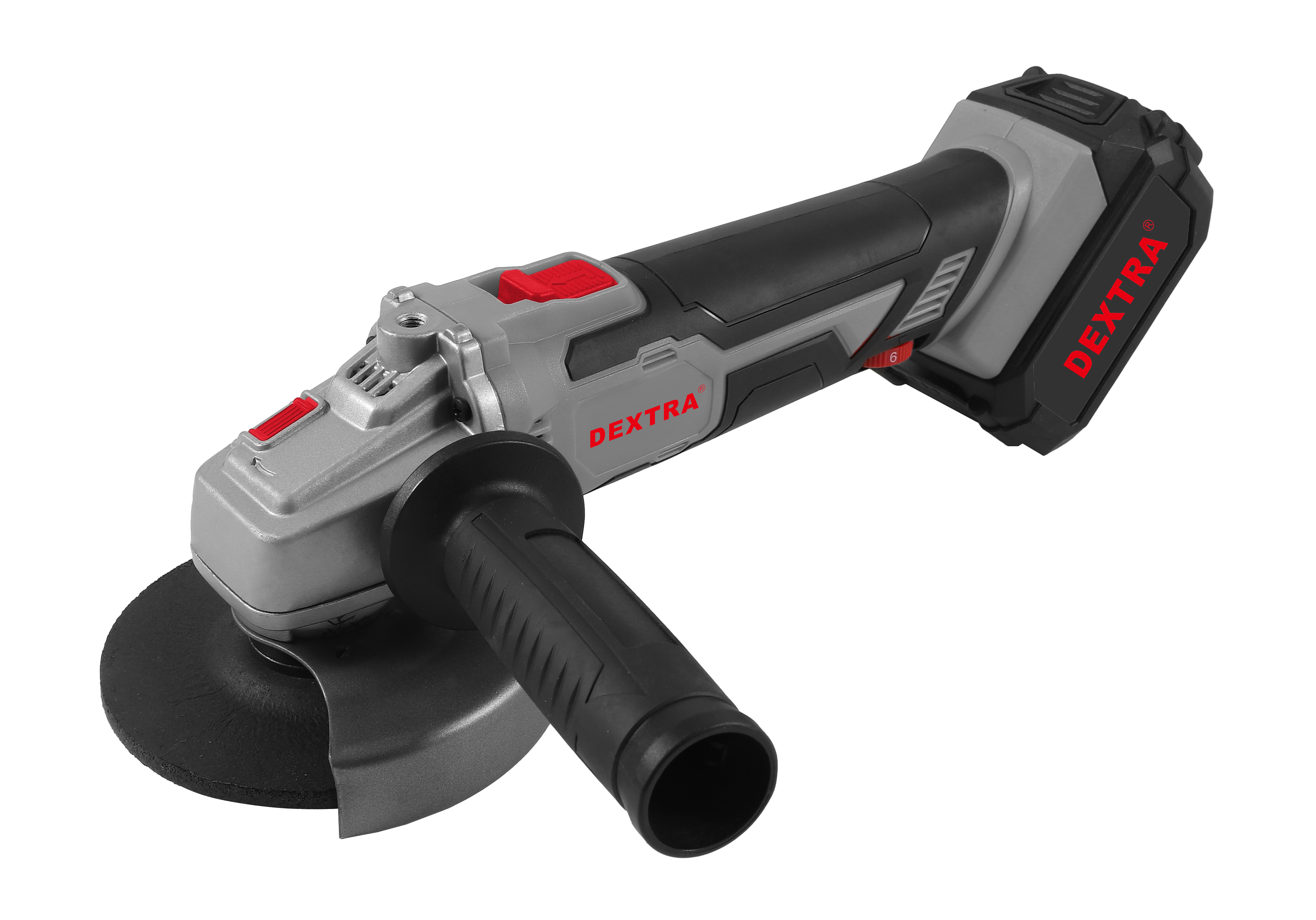 Smerigliatrice angolare 125 mm con velocità regolabile 2.500–11.500 rpm DEXTRA
