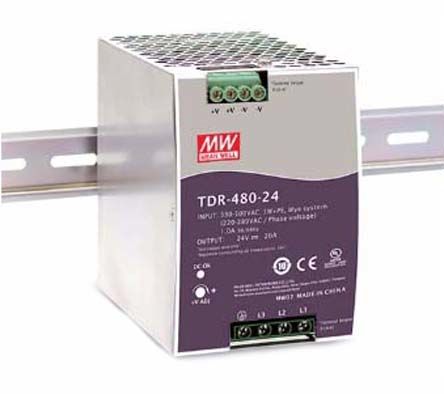 Convertitore Trifase TDR-480-24 24V 480W