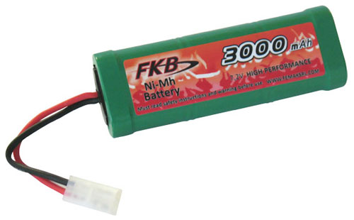 Pacco Batterie ni-mh tipo sc 7.2V 3000mAh assemb. con connettore tamiya