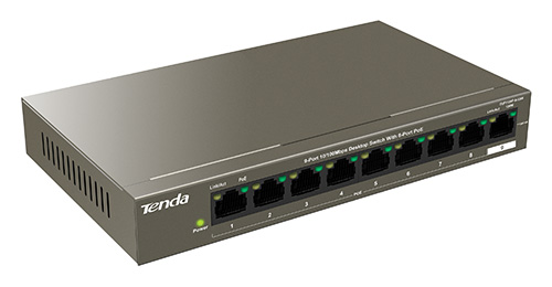 TEF1109P-8-63W - Switch PoE 8 Porte  10/100 MBPS